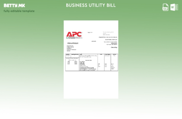 Обединетото Кралство APC за деловна сметка за електрична енергија за комунални у
