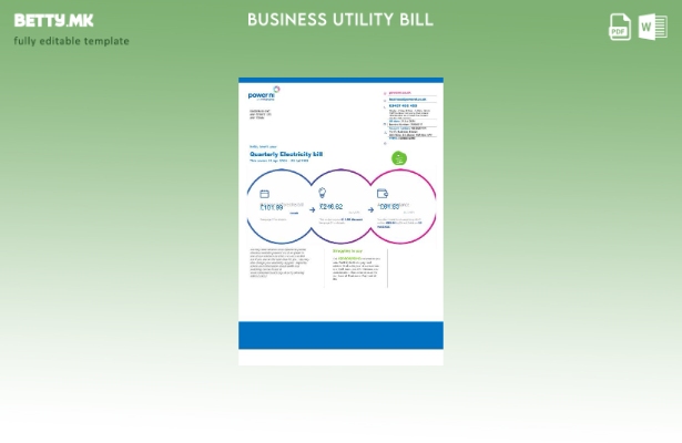 Обединетото Кралство Power Ni деловна сметка за комунални услуги