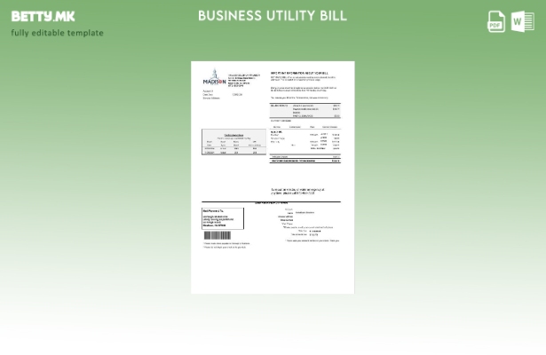 САД Њу Џерси Деловната сметка за комунални услуги на општина Медисон