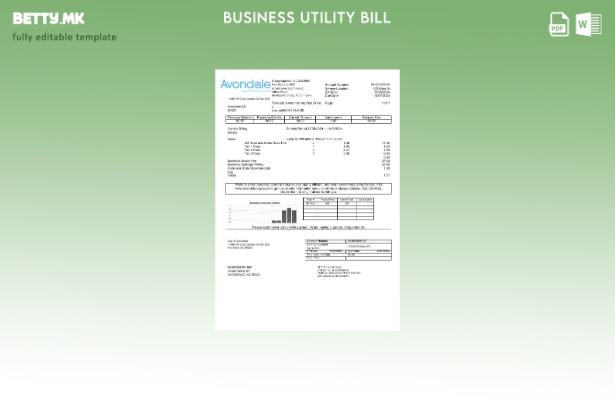САД Аризона Деловната сметка за комунални услуги на Градот Авондејл Вода