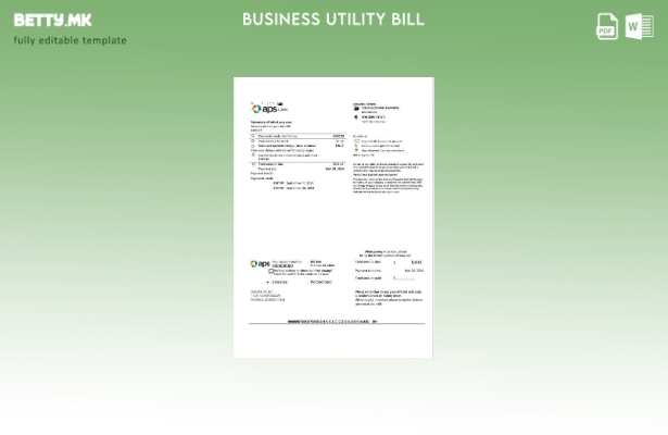 САД Аризона APS електрична енергија доказ за адреса деловна сметка за комунални