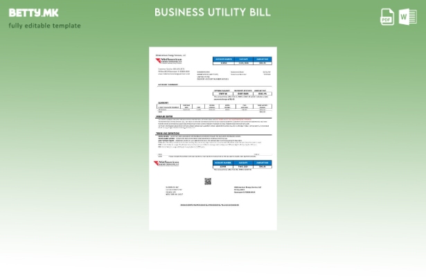 Сметка за комунални услуги во САД Ајова MidAmerican Energy Services