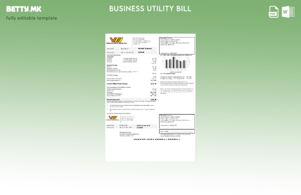 Сметка за комунални услуги во САД Невада Ватерло Норт Хидро (верзија)