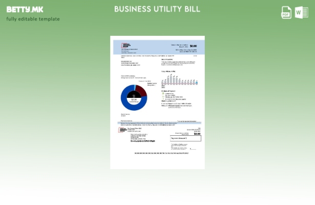 Сметка за комунални услуги за електрична енергија во САД Индијана