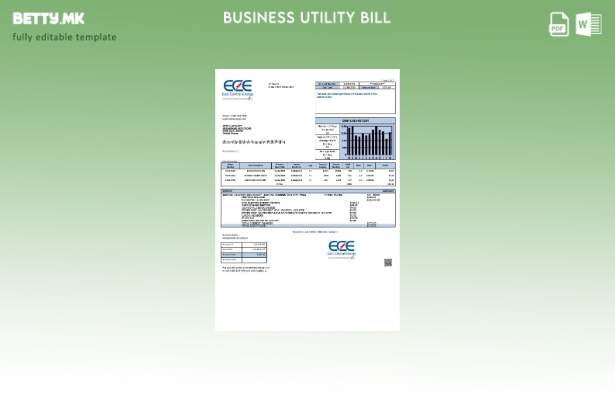 Сметката за комунални услуги за деловна активност на САД Минесота Источна Центра