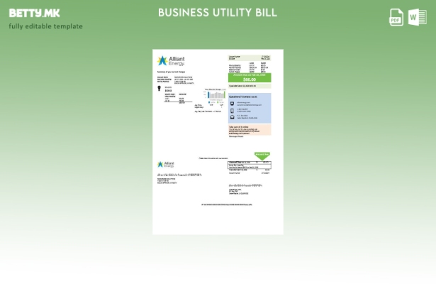Сметката за комунални услуги за електрична енергија на САД Висконсин Алијант ене