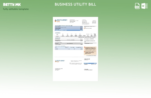 Соединетите Американски Држави Њу Џерси, Саут Џерси, деловна сметка за гас за ко