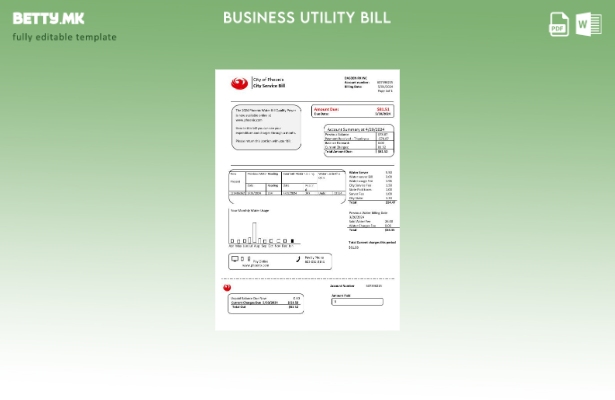 Соединетите Американски Држави Аризона Сити на Феникс деловна сметка за комуналн