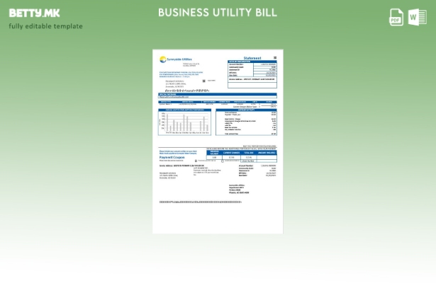 Соединетите Американски Држави Вашингтон Sunnyside Utilities сметка за деловна к