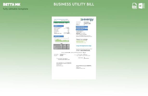 Соединетите Американски Држави Мисури Evergy деловна сметка за електрична енерги