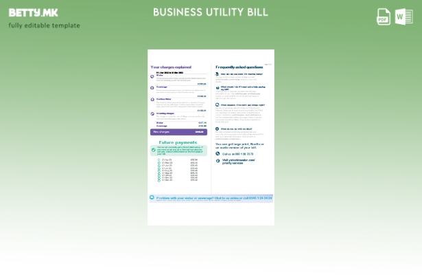 Страница за деловна сметка за водоснабдување во Јоркшир 1