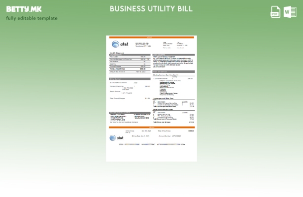 Тексас AT&T телекомуникациска сметка за комунални услуги