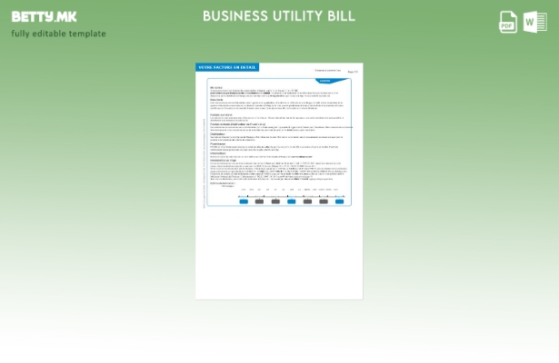 Шаблон за деловни сметки ENGIE на Обединетото Кралство 1