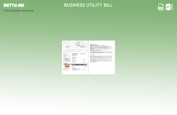 Шаблон за сметки за деловни комунални услуги на САД Ambit Energy