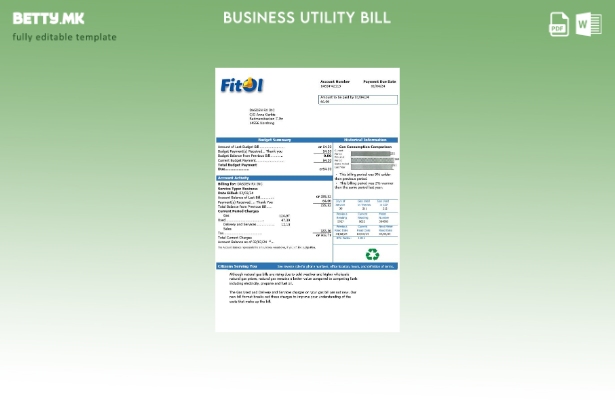Шведска Fitol деловна сметка за комунални услуги за гас