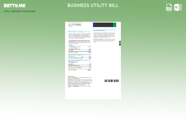 деловна сметка за комунални услуги за дигитална кабловска телевизија COX модерен