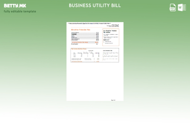 модерен стил Њујоршката сметка за комунални услуги PSEG, шаблон за страница 4