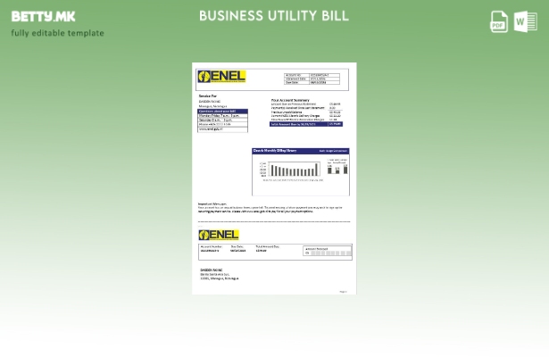 модерен стил Никарагва Никарагва компанија за електрична енергија ENEL шаблон за