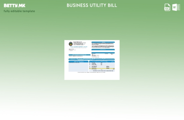 модерен стил Образец за деловна сметка за данок на имот во округот Оринџ Калифор