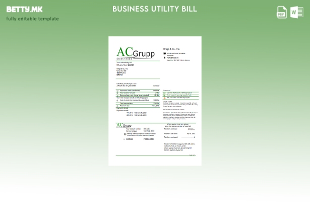 AC Grupp OÜ деловна сметка за електрична енергија за комунални услуги