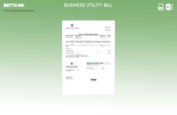 USA Georgia American Water сметка за комунални услуги