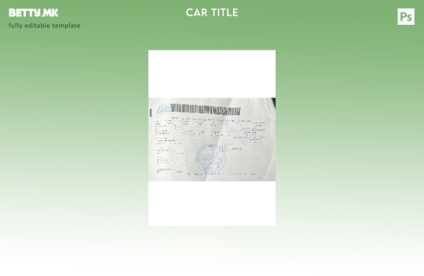 Модерен стил шаблон за лиценца за регистрација на возила во САД во Калифорнија