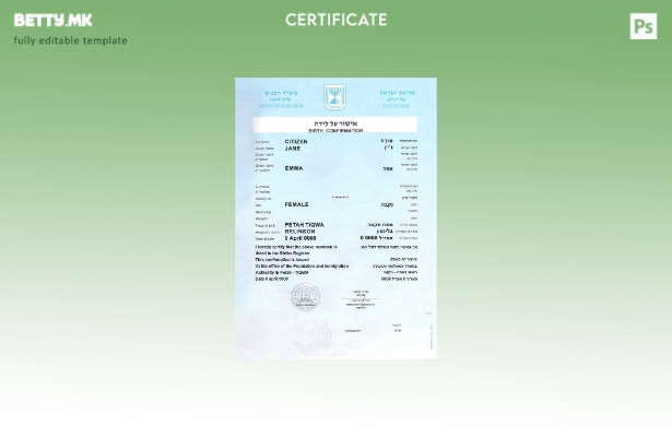 Модерен израелски Австралија за посебен стил шаблон целосно уредлив во шаблон PS