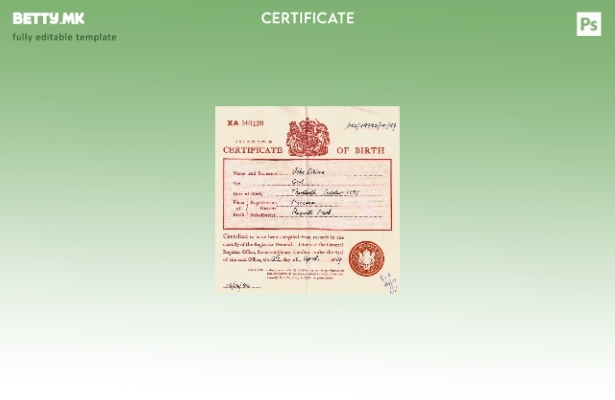 Модерен стил Англија Регистарска канцеларија на Лондон шаблон извод од матична к