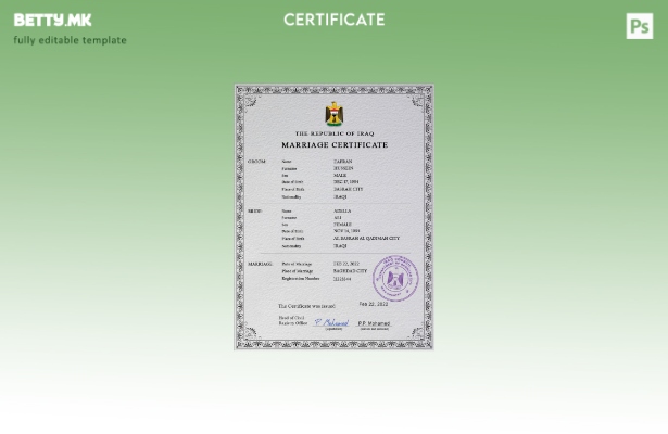 Модерен стил Ирак шаблон за PSD шаблон за Австралија за брак