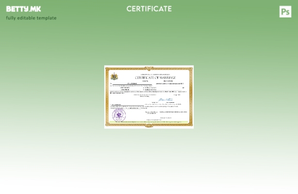 Модерен стил Иран извод за брак Шаблон Word и PDF