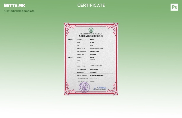 Модерен стил Пакистански шаблон за PSD шаблон за брак