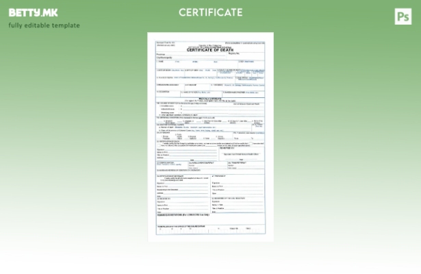 Модерен стил Филипини Канцеларијата на граѓански регистар генерален сертификат з