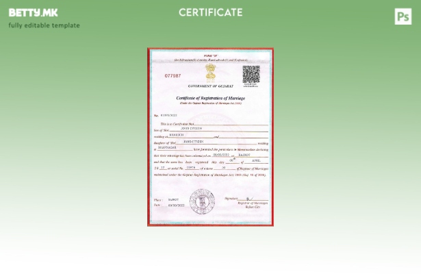 Модерен стил Шаблон за Австралија за брак на Владата на Индија на Гуџарат во шаб