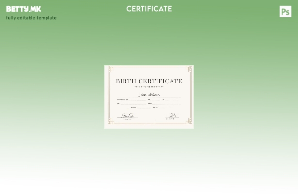 Модерен стил на шаблон за извод од матична книга на Обединетите Арапски Емирати