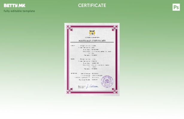 Модерен стил шаблон за PSD шаблон за американскиот брак од Бенин