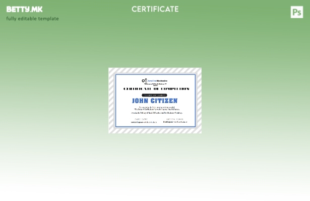 Шаблон за сертификат за искуство во работилница за автомобили во модерен стил во