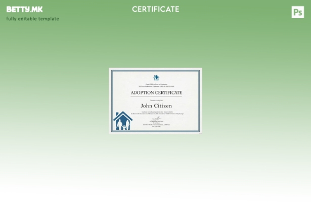 модерен стил Њујорк Големиот дом за деца на сиропиталиштето шаблон сертификат за