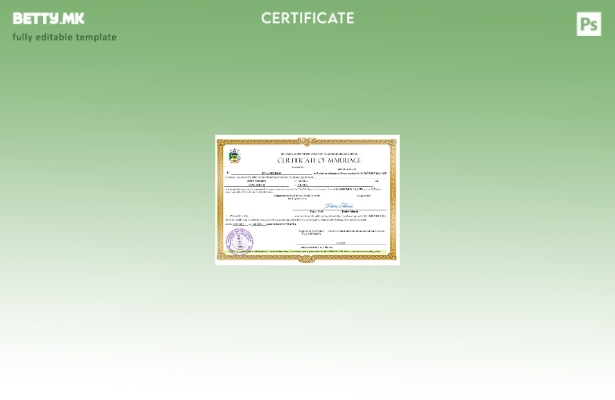 модерен стил Извод за брак на Соломонските Острови Шаблон за шаблон Word и PDF