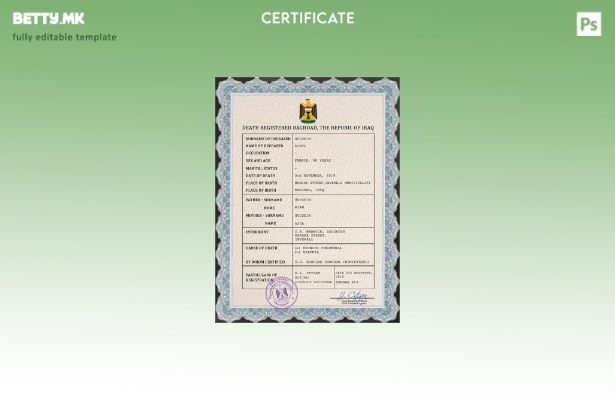 модерен стил Ирак од витално значење за умрениот шаблон PSD шаблон