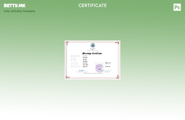 модерен стил Микронезија венчаница Шаблон за Word и PDF