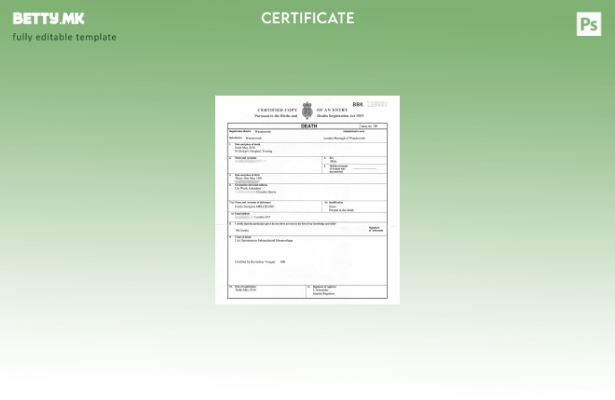 модерен стил Регистар на родени и умрени во Обединетото Кралство на шаблонот за