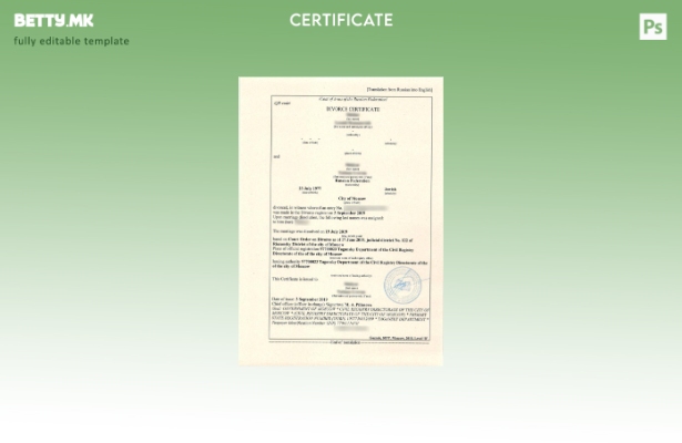 модерен стил Русија Одделот за граѓански регистар на Москва шаблон потврда за ра