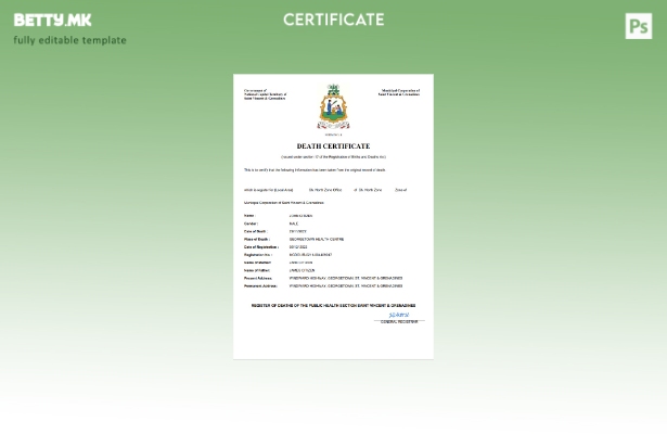 модерен стил Свети Винсент и Гренадини од витално значење за умрениот шаблон Wor