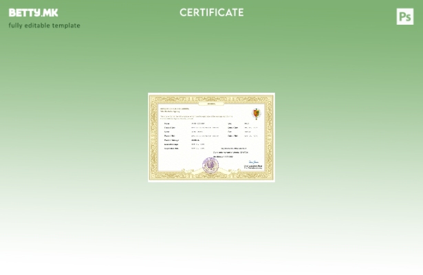 модерен стил Сенегал сертификат за брак Шаблон за Word и PDF
