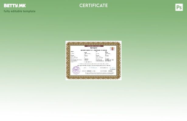 модерен стил Унгарски брачен лист Шаблон за Word и PDF