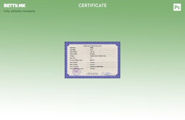 модерен стил Унгарски витален рекорд за смртен шаблон ПСД