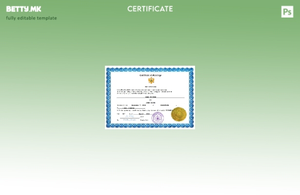 модерен стил Црногорска венчаница Шаблон за Word и PDF