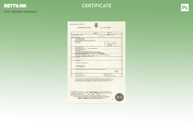 модерен стил Шаблон за уверение за смрт на Обединетото Кралство во шаблон за фор