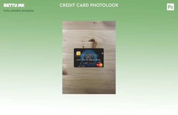 Модерен стил Авганистан Da bank Mastercard photolook преден шаблон