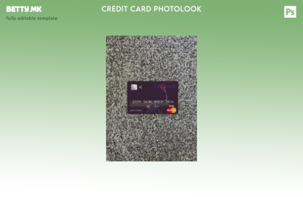 Модерен стил Белгија Beobank мастер картичка photolook преден шаблон